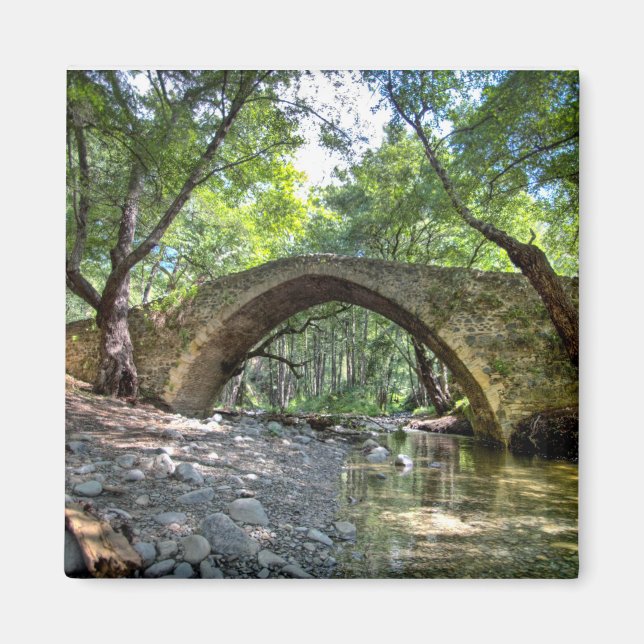 Cyprus kelefos mediaeval bridge venetian architect magnet (Front)