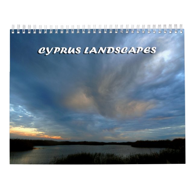 Cyprus landscapes calendar (Back)