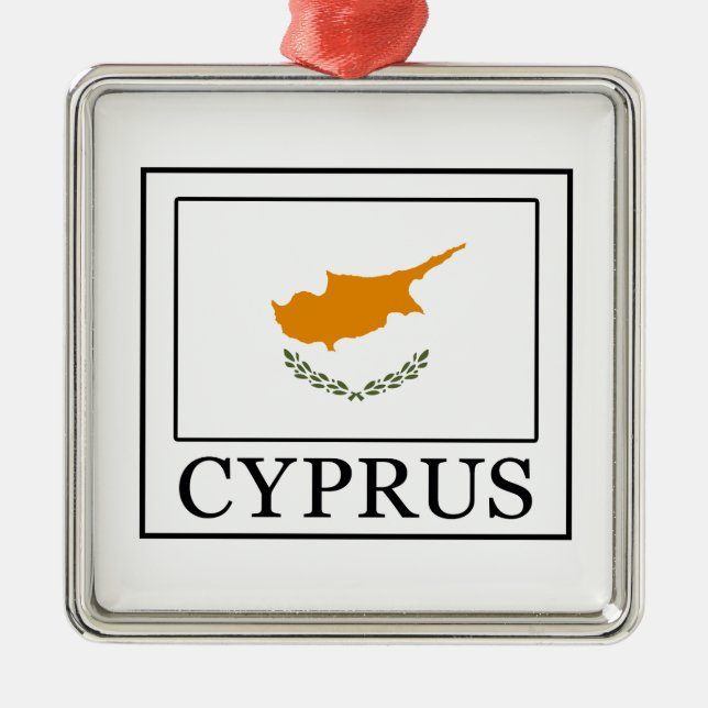 Cyprus Metal Tree Decoration (Front)