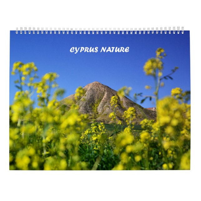 Cyprus nature landscapes calendar (Back)
