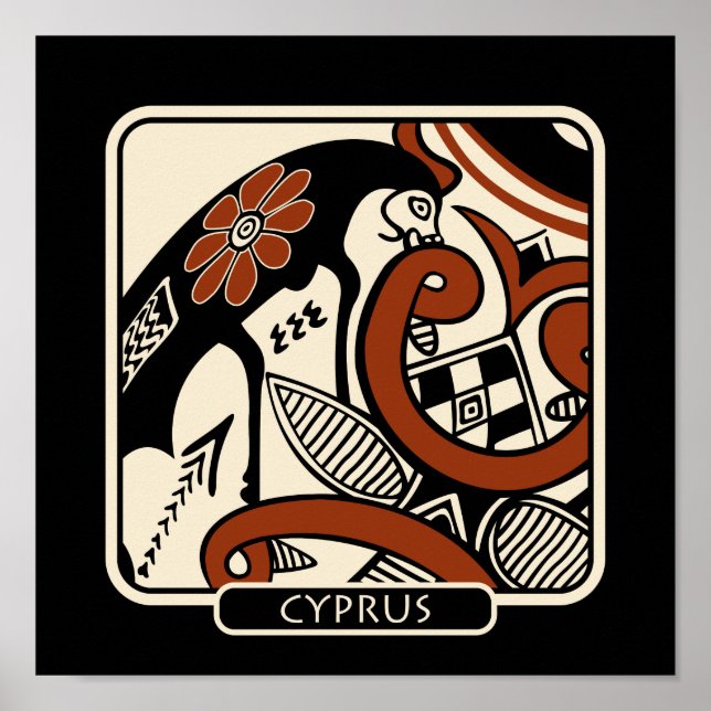 cyprus pottery shard poster (Front)