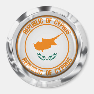 Cyprus Round Emblem Magnet