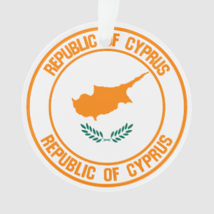 Cyprus Round Emblem Ornament