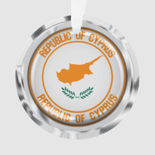 Cyprus Round Emblem Ornament