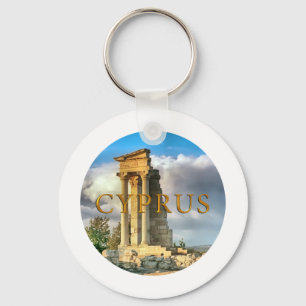 Cyprus ruins key ring