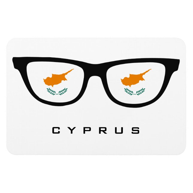 Cyprus Shades custom text & colour magnet (Horizontal)
