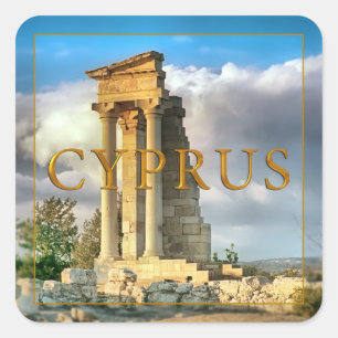 Cyprus Square Sticker