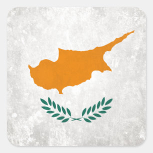 Cyprus Square Sticker