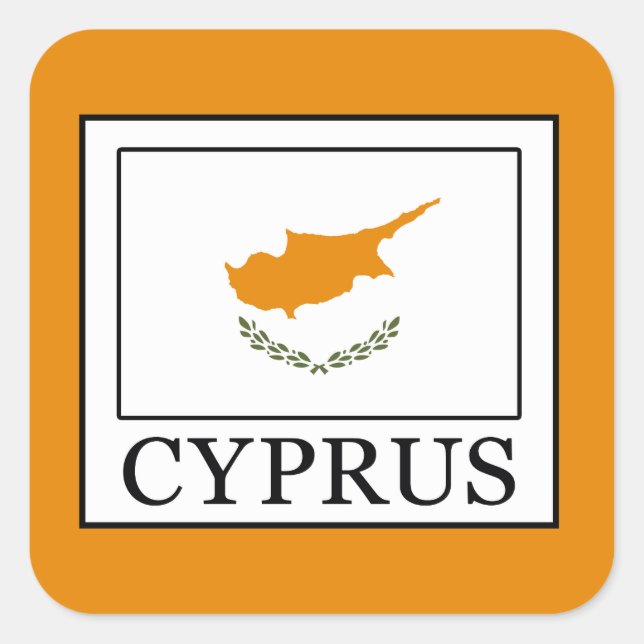 Cyprus Square Sticker (Front)