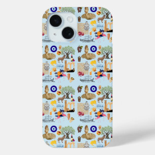 Cyprus Symbols Travel Lovers iPhone 15 Case
