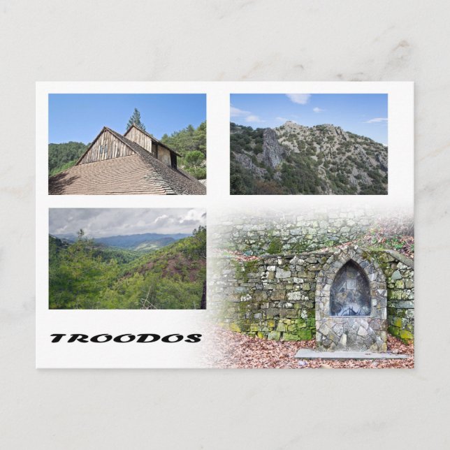 Cyprus Troodos postcard (Front)