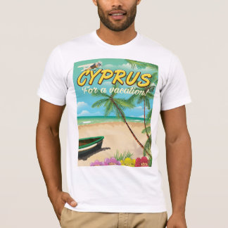 Cyprus vintage beach travel poster T-Shirt