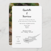 Cyprus Wedding Destination Photo Invitation