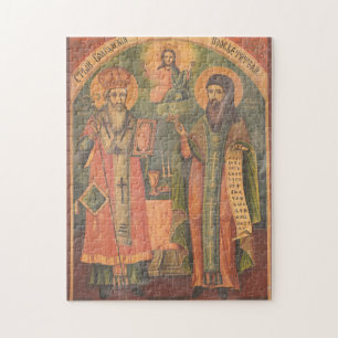 Cyril and Methodius Orthodox Christian Icon Jigsaw Puzzle