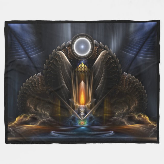 Cyritous, Temple Of Orb Of Karinos Fleece Blanket (Front (Horizontal))