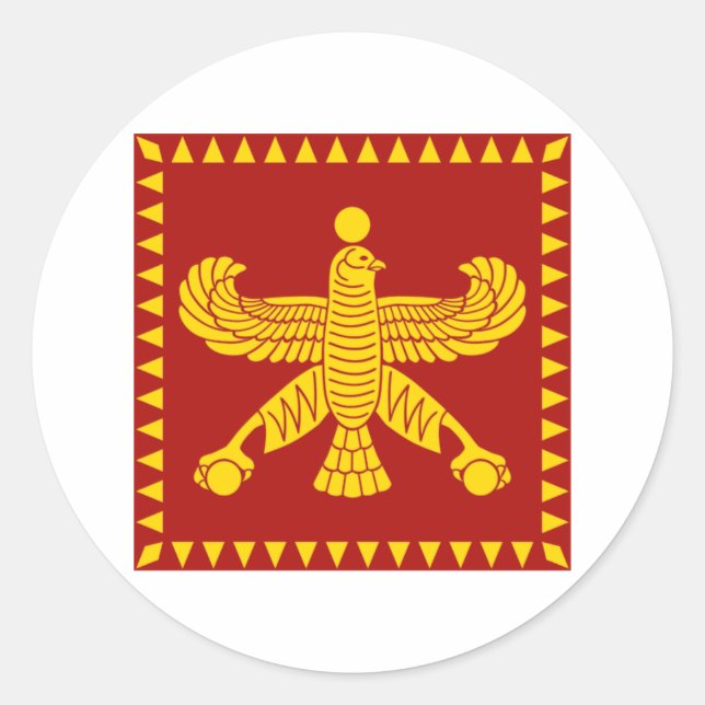 Cyrus the Great Standard Flag Classic Round Sticker (Front)