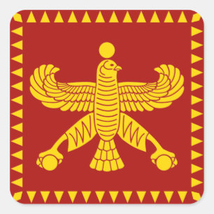 Cyrus the Great Standard Flag Square Sticker