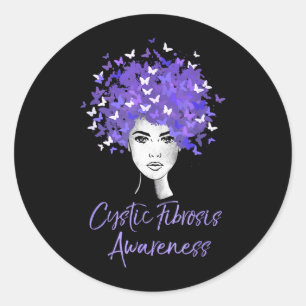Cystic Fibrosis Awareness Classic Round Sticker