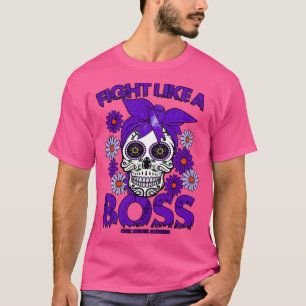 Cystic Fibrosis Awareness fight like a boss T-Shirt