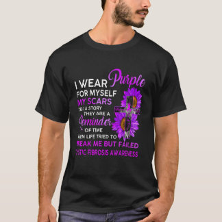 Cystic Fibrosis Awareness I Wear Purple For Myself T-Shirt