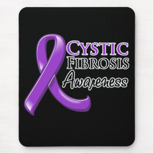 Cystic Fibrosis Awareness Ribbon Mouse Mat