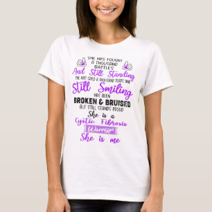 Cystic Fibrosis Awareness Ribbon Support Gifts T-Shirt