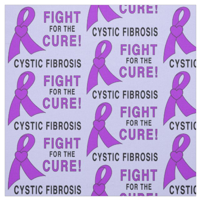 Cystic Fibrosis: Fight for the Cure! Fabric (Swatch)