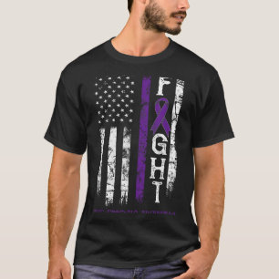Cystic Fibrosis Warrior Us Flag T-Shirt