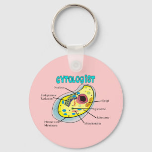 Cytologist Human Cell Drawing Gifts Key Ring