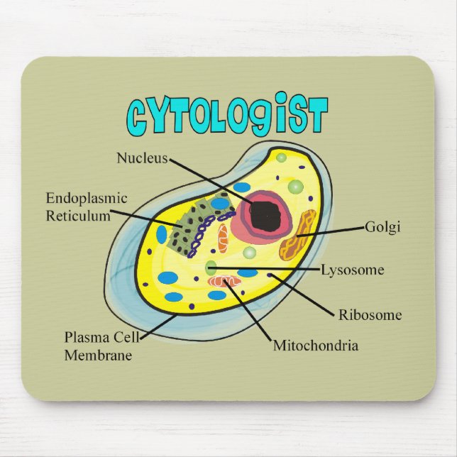 Cytologist Human Cell Drawing Gifts Mouse Mat (Front)