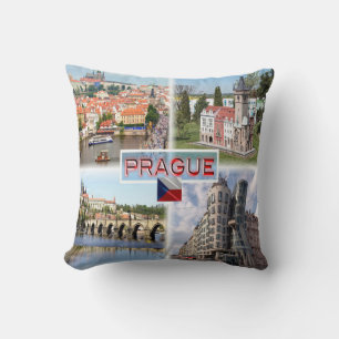CZ Prague - Castle Old Town Hall - Charles Bridge Cushion