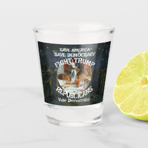 Czar Rue Liar Trump Republican Party USA America Shot Glass