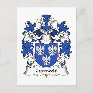Czarnecki Family Crest Postcard