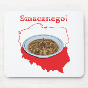 Czarnina Smacznego Polish Map Mouse Mat