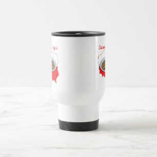 Czarnina Smacznego Polish Map Travel Mug