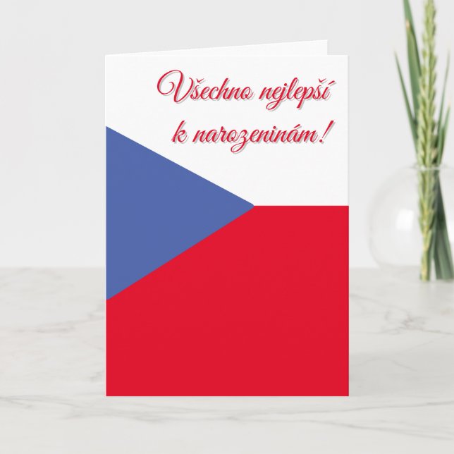 Czech Birthday Card (Front)