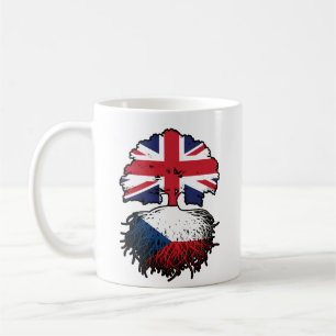 Czech British UK United Kingdom Britain Tree Roots Coffee Mug