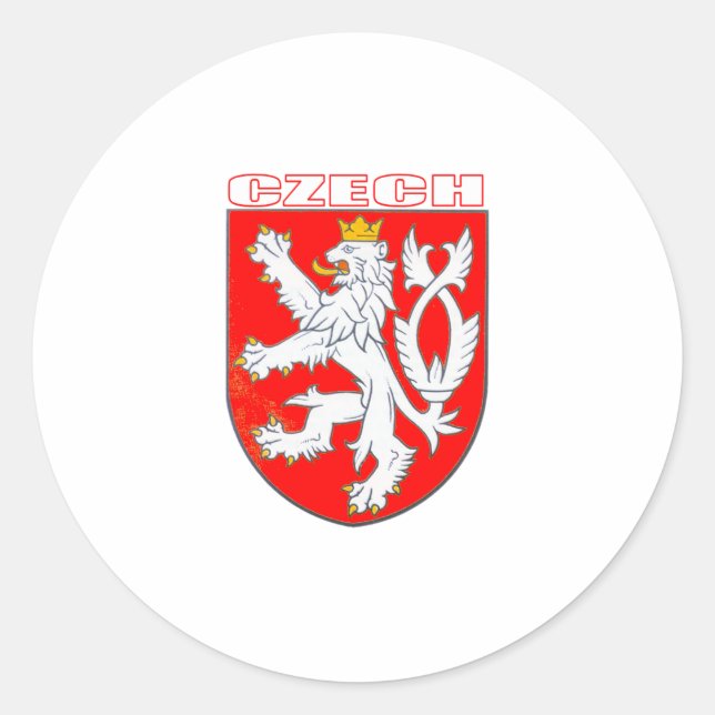 Czech Classic Round Sticker (Front)