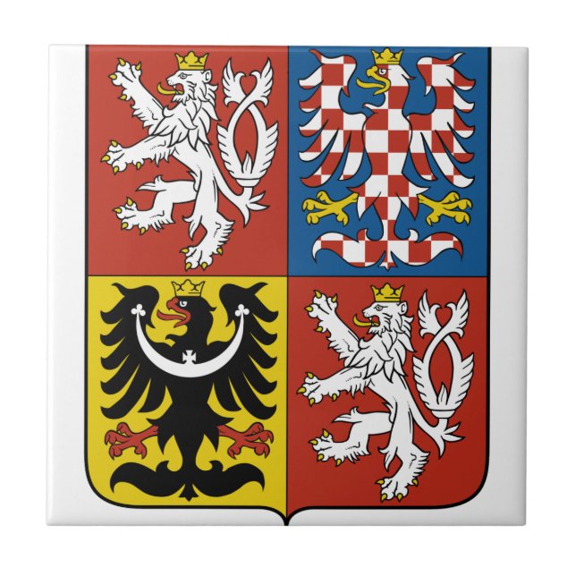 Czech Coat Of Arms Tile (Front)