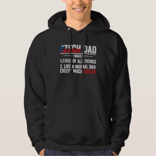 Czech Dad Roots Czech Republic Heritage Flag Noun Hoodie