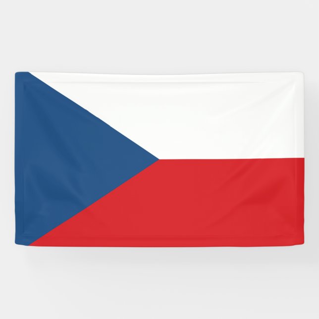Czech Flag Banner (Horizontal)