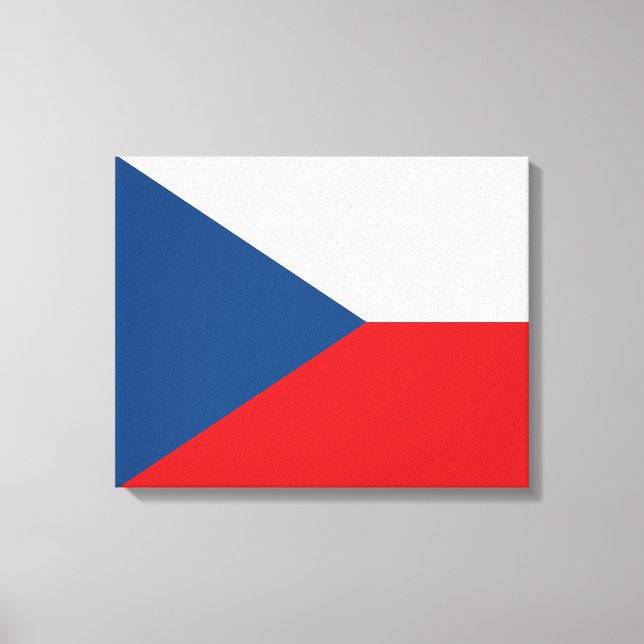 Czech Flag Canvas Print (Front)