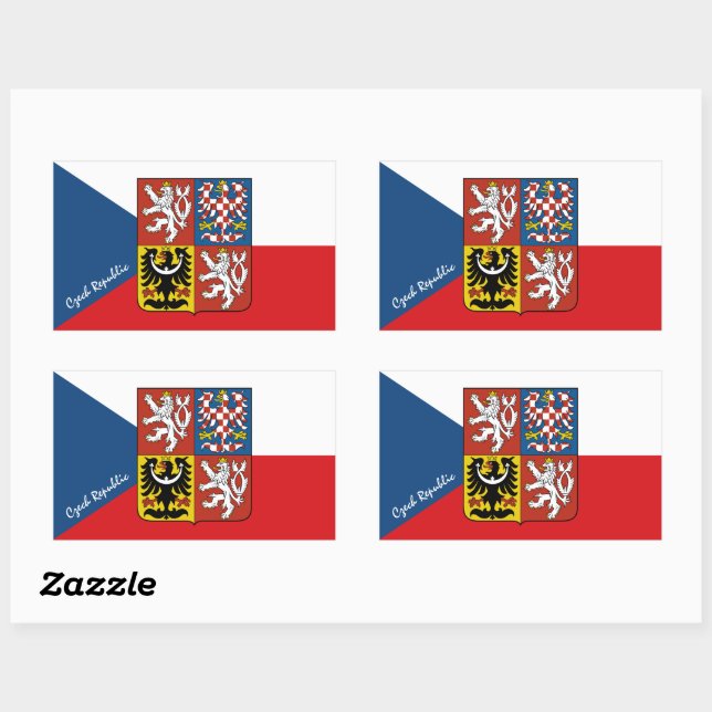 Czech flag& Czech Republic fashion stickers /sport (Sheet)