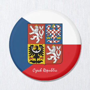 Czech flag & Czech Republic holiday/sports fans  Magnet