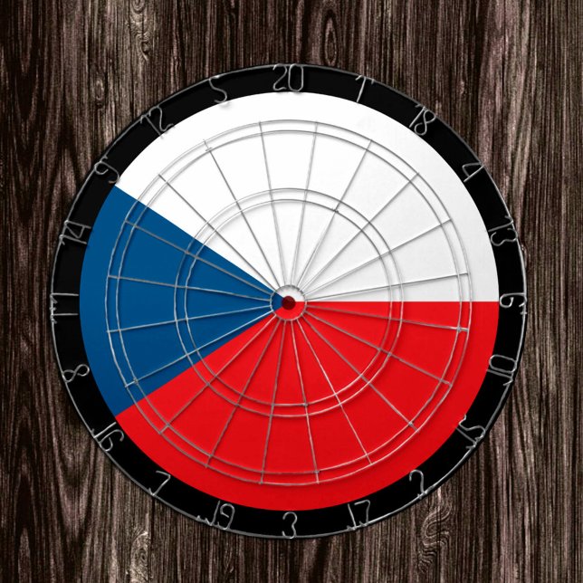 Czech Flag Dartboard & darts / game board (Creator Uploaded)