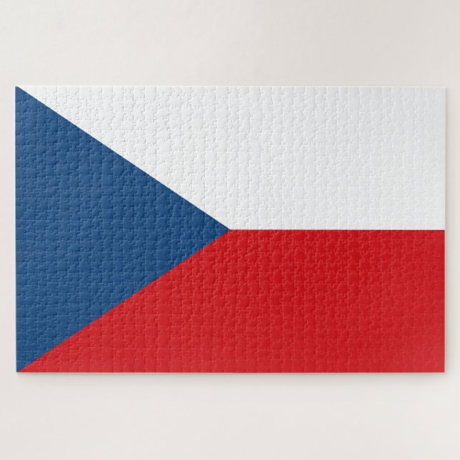 Czech Flag Jigsaw Puzzle (Horizontal)