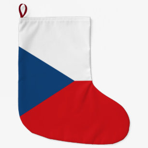 Czech Flag Large Christmas Stocking