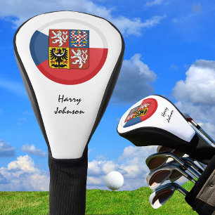 Czech Flag & Monogrammed Golf Clubs Covers Czechia
