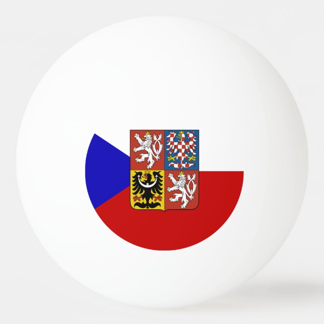 Czech flag ping pong ball (Front)