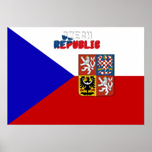 Czech flag poster